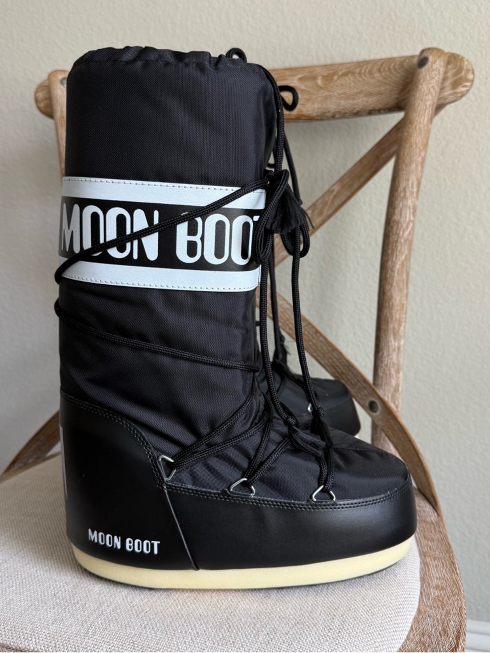 Moon boots icon black nylon tall boots - Picture 3 of 6